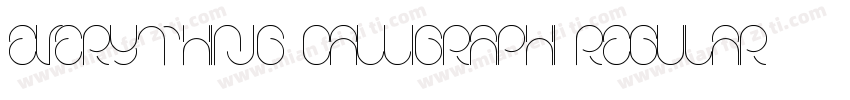 everything calligraphi regular字体转换
